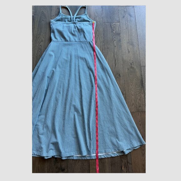 Pact Organic Cotton Bondi Stripe Midi Dress Blue White Size XS - Picture 7 of 7